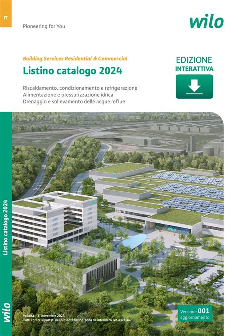 Catalogo listino da Maggio 2024 